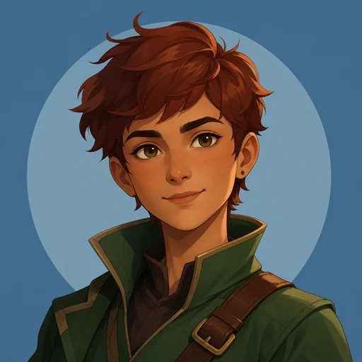 Illustrated portrait before pixel conversion